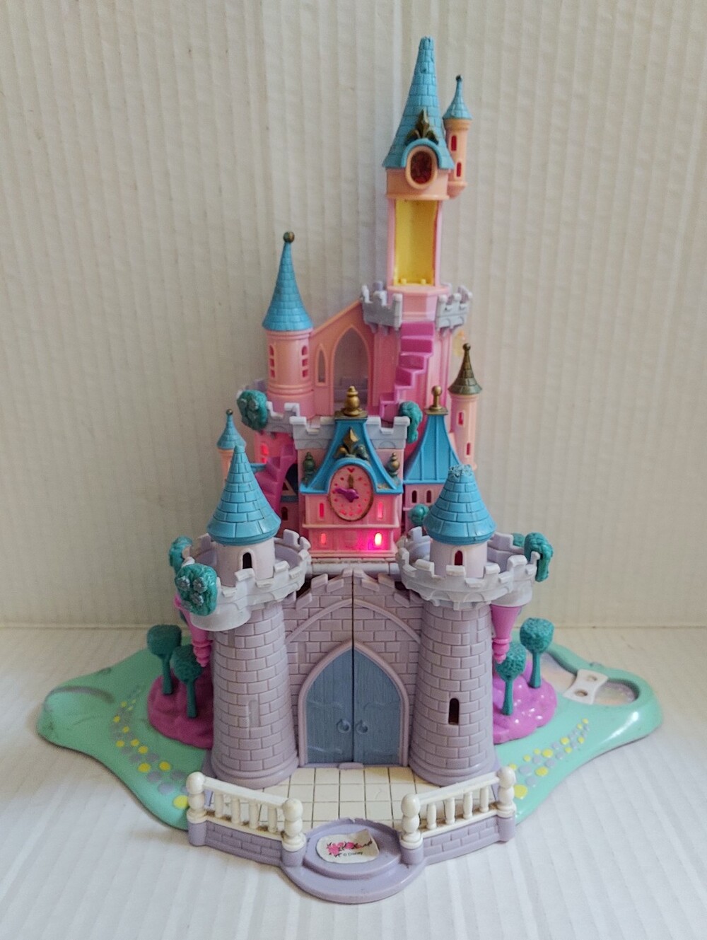 Polly Pocket Magic Kingdom Castle 1995 Vintage Toy Disney Bluebird - Lights Work